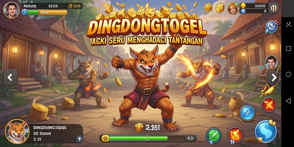 Tangkapan layar DINGDONGTOGEL menampilkan aksi seru dalam gameplay.