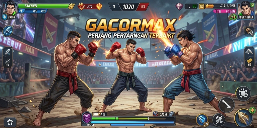 Tangkapan layar GACORMAX menunjukkan aksi pertarungan yang mendebarkan.