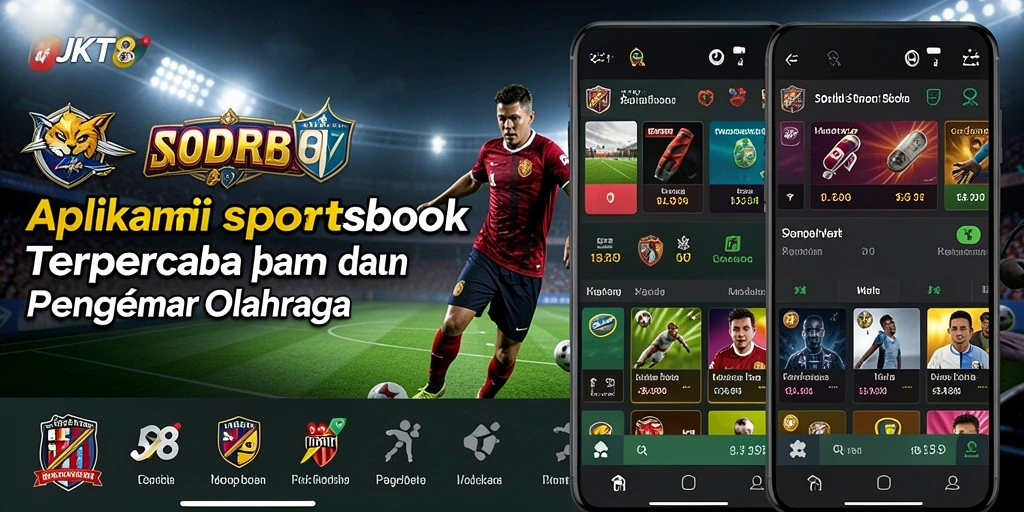 Screenshot menunjukkan antarmuka taruhan olahraga JKT8 yang menarik.