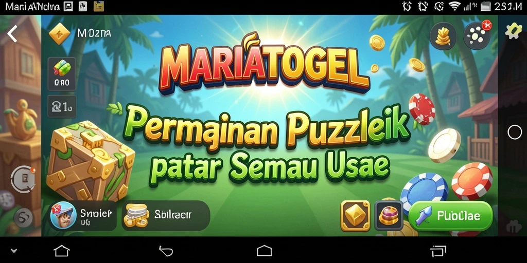 Tampilan gameplay MARIATOGEL dengan teka-teki yang menarik.