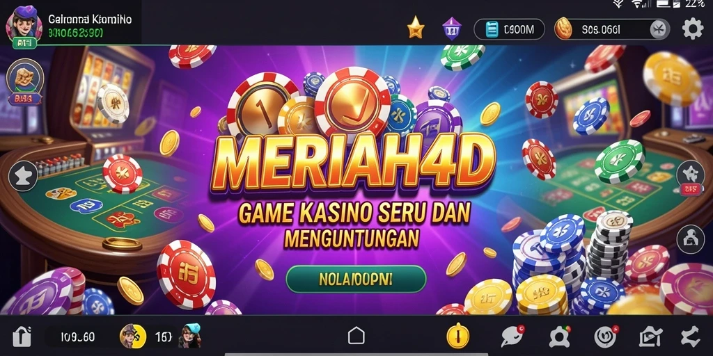 Tampilan menarik dari gameplay Kasino di MERIAH4D.