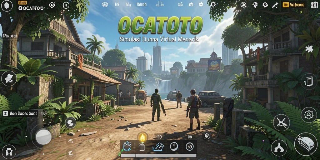 Tampilan gameplay OCATOTO yang mendalam dan interaktif.