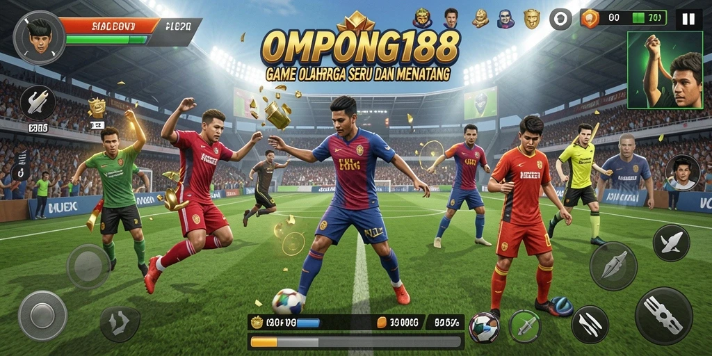 Tampilan gameplay OMPONG188 yang penuh aksi dan seru.