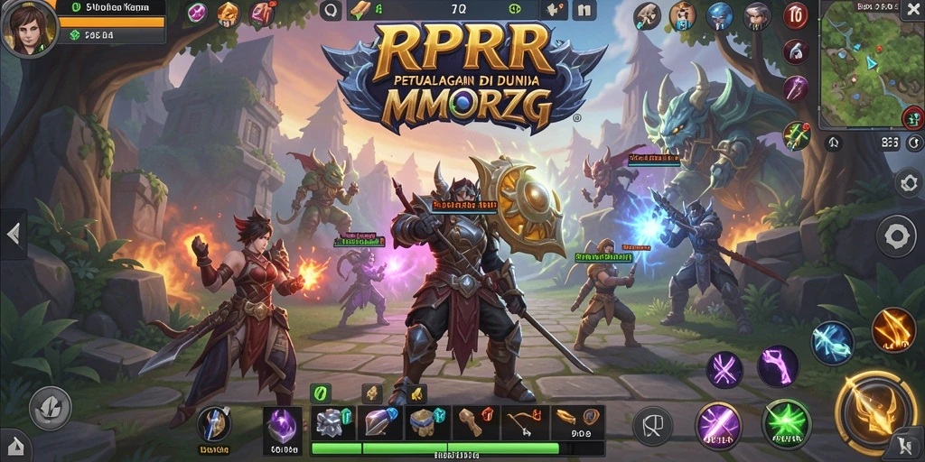 Tangkapan layar gameplay RPRR menunjukkan pertempuran seru antar pemain.