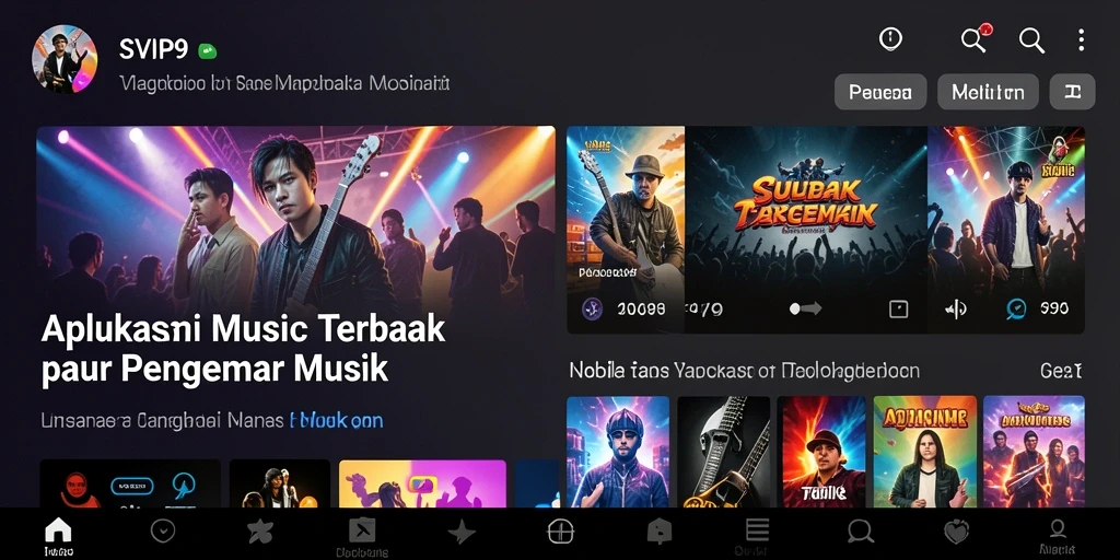 Tampilan gameplay SVIP9 yang menarik dan interaktif untuk musik.