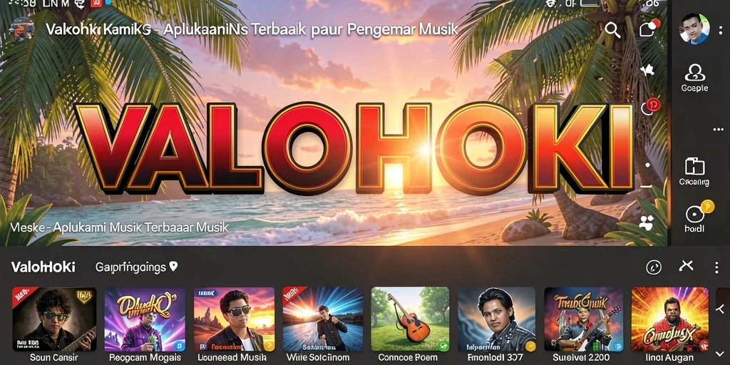 Tampilan gameplay menarik dari VALOHOKI aplikasi musik.