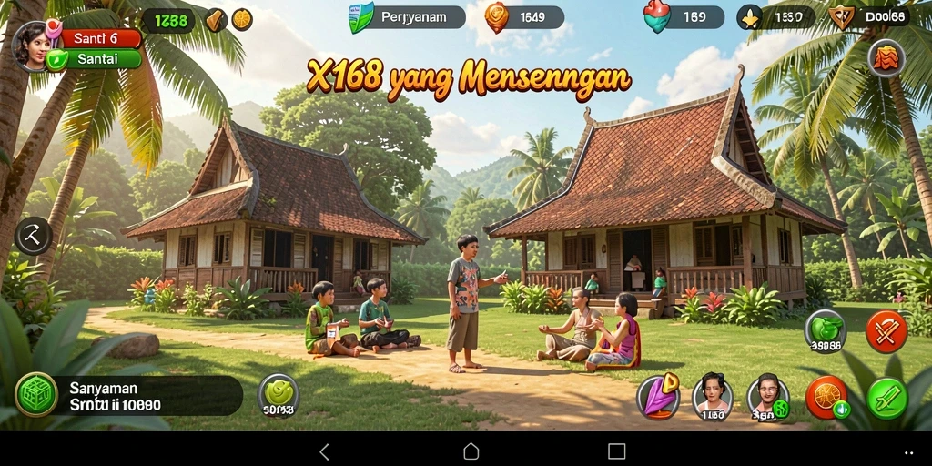 Screenshot X168 menampilkan gameplay yang menarik dan seru.